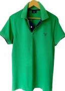 Gant męska letnia bluzka koszulka polo M bawełna zielona