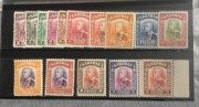 SARAWAK 1947 Nadruki KGVI (Korona) na znaczkach Charlesa Vynera Brooke’a
