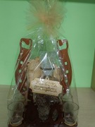 Karafka w podkowie + 6 kieliszków 