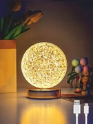 LAMPKA NOCNA LED KRYSZTAŁOWA NOWOCZESNA DO SYPIALNI SALONU LOFT DOTYKOWA