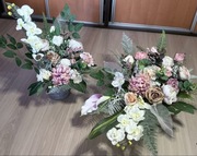 Komplet kompozycja wiązanka ,stroik na grób cmentarz