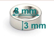 Magnes neodymowy po od wkręt średnica 8mm (12)