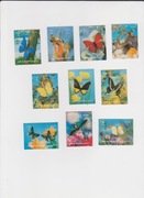 Motyle, Umm Al Qiwain, znaczki trójwymiarowe, czysta seria