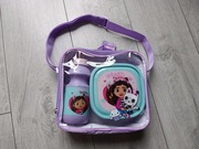 Torebka dla dziewczynki z bidonem i śniadaniówką Koci Domek Gabi NOWA