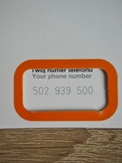 Piękny łatwy złoty numer telefonu Orange 502 939 500