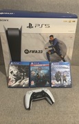 PS5 + gry (god of war, Ghost of tsushima, god of war ragnarok