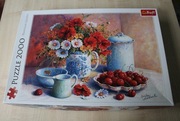 Puzzle 2000 Trefl kwiaty martwa natura Słodkie Popołudnie Trisha Hardwick