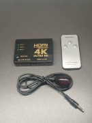 SWITCH ROZDZIELACZ PRZEŁĄCZNIK SYGNAŁU 3x HDMI 4K FULL HD + PILOT HD28D