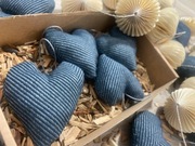 serduszko z materiału zawieszka ozdoba choinkowa