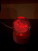 Podświetlana lampka kulka z układem słonecznym i planetami świetny gadżet 