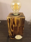 Lampka nocna , biurkowa rustykalna retro