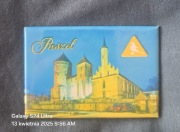 Magnes na lodówkę Reszel Mazury Warmia. Zamek krzyżacki. Jeziora Mazurskie.