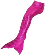 kostium syreny kąpielowy strój kąpielowy z ogonikiem syreny różowy r.130 