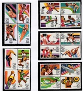 XXIII Olimpiada Los Angeles USA 1984 r., komplet zn. i arkuszy, czyste**