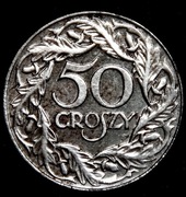 50 groszy 1938 żelazo NIE-NIKLOWANE !! - mennicze PROOF LIKE-certyfikat !
