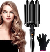 Lokówka FALOWNICA do włosów 25mm z regulacją temperatury + rękawica