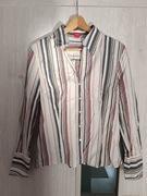 Koszula damska z długim rękawem w kolorowe paski firma ESPRIT rozmiar 40