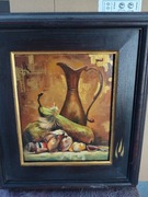 Obraz olejny martwa natura -  Marek Chmielewski 3 płomyki