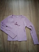 Sweterek, fioletowy, prążkowany, wiązany. Sinsay, rozm. 140.