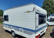 Przyczepa kempingowa HOBBY 400 De Luxe 07/97 łóżko piętrowe/przedsionek