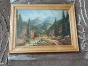 Obrazek na dykcie pejzaż górski w ramce