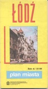 Łódź plan miasta 1:25.000 z roku 1989