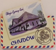 Magnes na lodówkę z Polski - Chudów - Oberża Czarny Koń 85x77