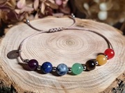 Bransoletka 7 czakr z kamieni naturalnych