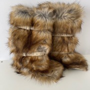 Damskie Kozaki Futrzane Snow Boots Premium Rozm. 41 Ciepłe Winter Glam