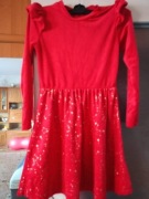SUKIENKA W KOLORZE CZERWONYM DLA DZIEWCZYNKI 158 ROZMIAR 