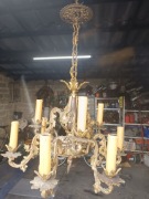 Żyrandol mosiężny 