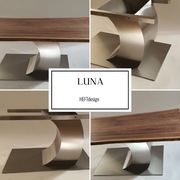 Stół z podstawą nierdzewną "LUNA" ekskluzywna 