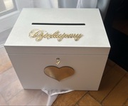 Pudełko na obrączki i na koperty zestaw