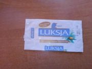 Stare puste opakowanie okładka Luksja olejki 2005 mydło w kostce