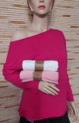 Bluzka bawełniana basic laserowo cięta basic 95 % bawełna