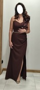 Sukienka wieczorowa - rozm. 38, kolor czekoladowy
