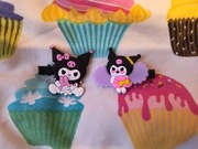 Zestaw 2 małych spinek do włosów kuromi kawaii Japan style cute girl emo