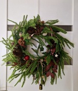 Wieniec zimowy,wianek Boże Narodzenie,dekoracja zimowa na ścianę,drzwi wew.