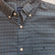 Gant regular fit koszula niebieska w krateczke L