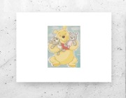 Kubuś Puchatek plakat A4, obrazek z Kubusiem Puchatkiem, miś plakat