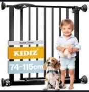 Barierka zabezpieczająca rozporowa metal KIDIZ 87 x 75 cm