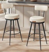 Zestaw 2 hokerów barowych obrotowych