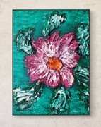 Płaskorzeźba/akryl "Zatrzymując" z certyfikatem autentyczności i sygnaturą 