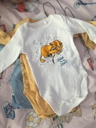 68 Body długi rękaw zestaw 4szt Król Lew Disney 