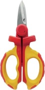 Nożyczki dla elektryków izolowane, 1000V. czerwony i żółty