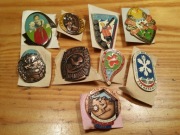 Wpinka Przypinka 9 szt PRL lata 70-te 80-te NIEUŻYWANE ! Zest. 11 PKP PTTK 