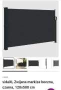 Zwijana markiza boczna 120*500 vidaxl