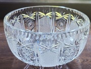 Kryształowa misa, nieduża owocarka miska prl retro kryształy  vintage