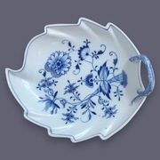 Patera Liść Wzór Cebulowy Teichert Miśnia 1882-1929 Meissen Zwiebelmuster