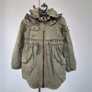 H&M kurtka parka zielona przejściowa 110 4-5l